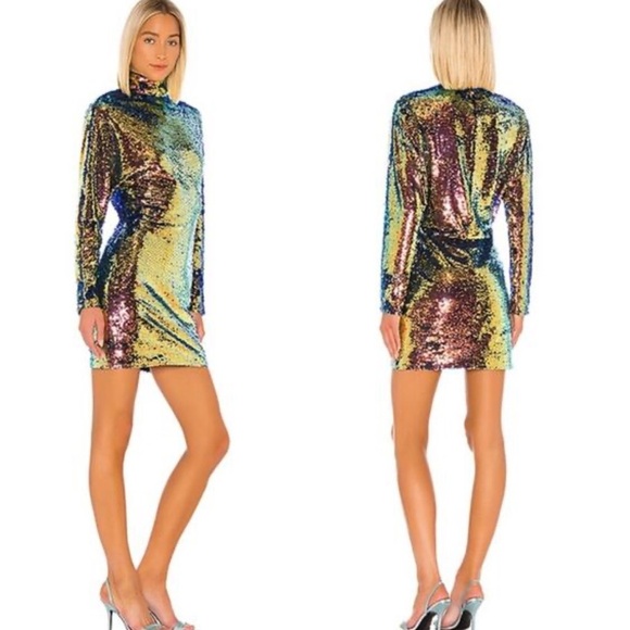 NWT $560 RTA Ansel Sequin Dress Ecstasy, size 8 - Picture 4 of 11